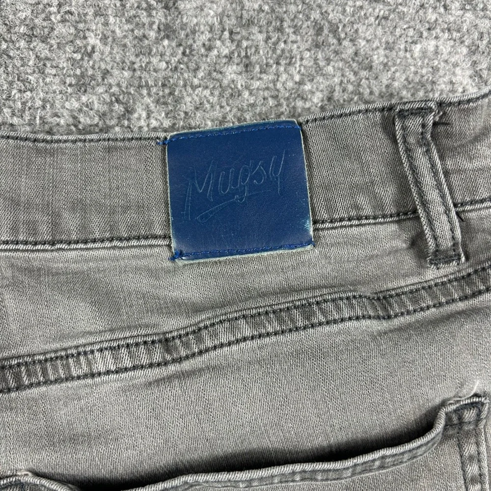 Mugsy Jeans‎ Men 37x27 Grey Beans Casual Stretch Denim Pants FLX3NCMC